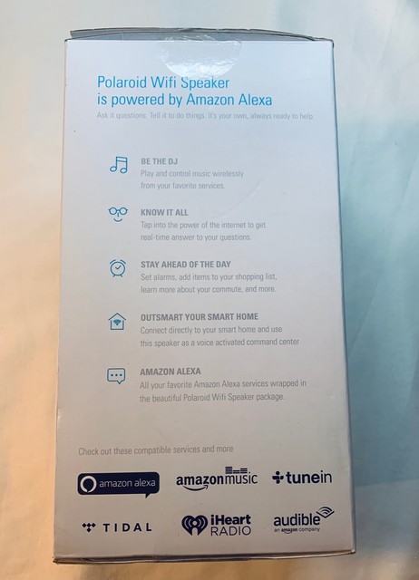 Polaroid Amazon Alexa Speaker Bluetooth 