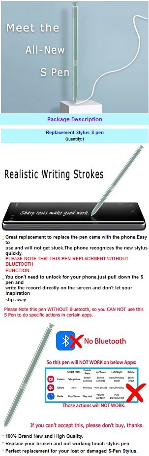 Boosting Replacement Stylus S pen for Samsung Galaxy Note 20 5G SM