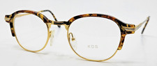 1957s EGOS Eyeglasses Color 513 Dark Tortoise with Gold/Silver 50-22-135 New