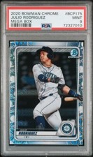 JULIO RODRIGUEZ 2020 BOWMAN CHROME MEGA BOX REFRACTOR BCP-175 PSA 9 MINT  🔥