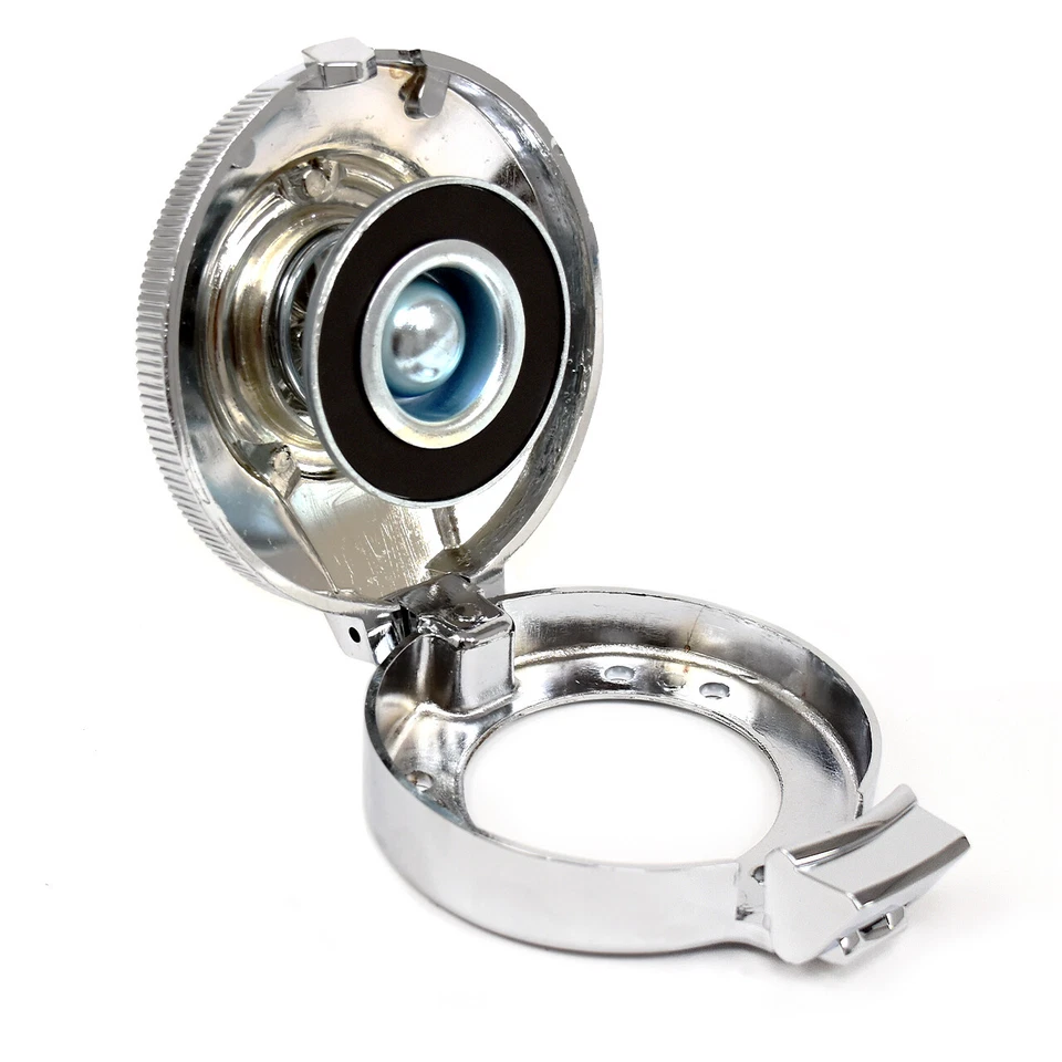 Крышка газовая открывающаяся 69-70 Dodge Charger Plymouth Barracuda хромированная - Изображение 2 из 3