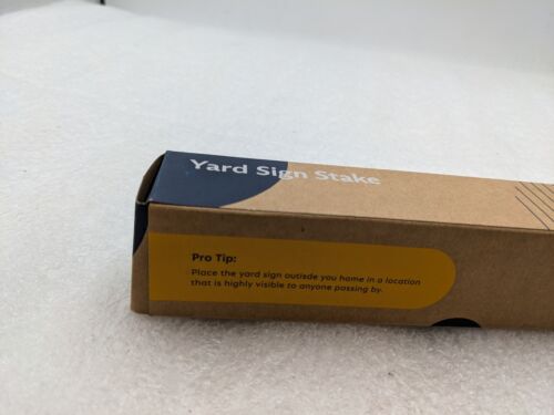 SimpliSafe Plastic Yard Sign Stakes Black 3 Pieces Snap Together - Picture 3 of 5