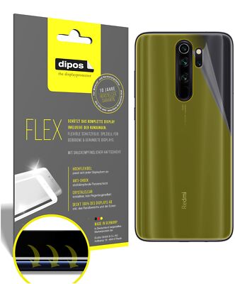 2x Schutzfolie für Xiaomi Redmi Note 8 Rückseite inkl. Rundung 3D Full Cover