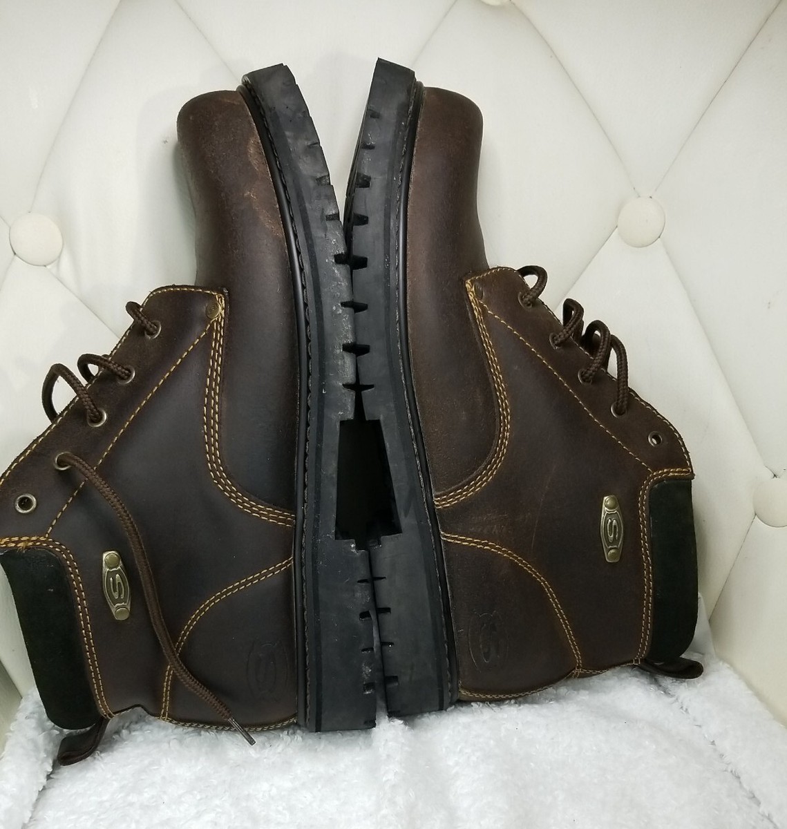 Skechers Men's Outdoor/Rugged/Leather/Lace Up Boots/SN7122