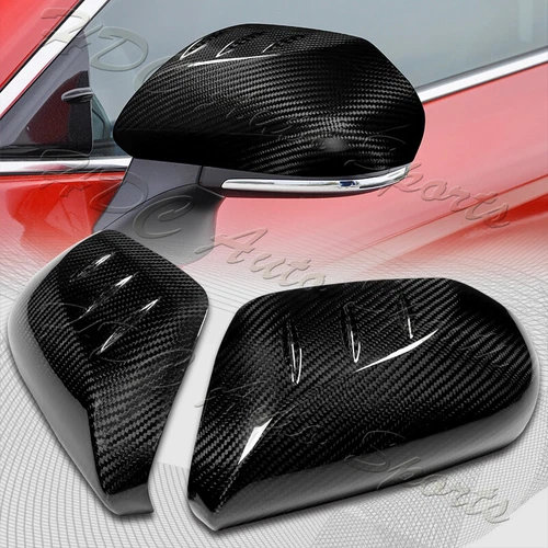 For 2018-2024 Toyota Camry Real Carbon Fiber Side View Mirror Covers Cap Trim