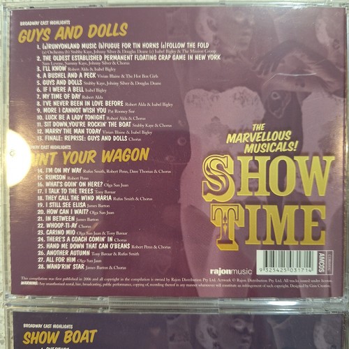 Marvelous Musicals Show Time Show Boat Paint Your Wagon Calamity Jane 4 CDS - Picture 2 of 8