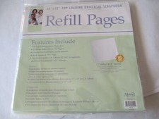 Markings 12x12 top loading universal scrapbook refill pages 10 pack acid free