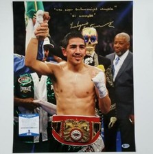 Leo Santa Cruz signed "WBC Champ" 16x20 Photo UFC MMA Autograph ~ BAS COA