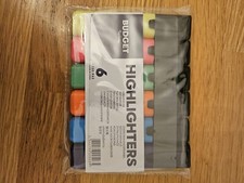 Highlighter Pens - Assorted Bright Vibrant - Assorted 6 PACKS