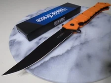 Cold Steel Large Luzon Ball Bearing Pivot Pocket Knife 8Cr13MoV 20NQXORBK Orange
