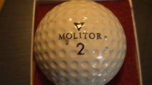 Vintage Spalding Molitor golf ball***Numbered E13185***