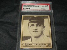 1940 PLAY BALL #175 CHRISTY MATHEWSON PSA VG/EX 4
