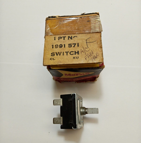1960 Dodge Plymouth DeSoto Chrysler Imperial A/C Fan Blower Switch 1991571 NOS - Picture 6 of 7