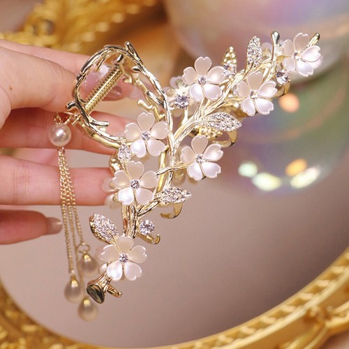 Hair Accessories Butterfly Hair Clip Pearl Hair Claw Korean Style Headwear - Picture 12 of 13