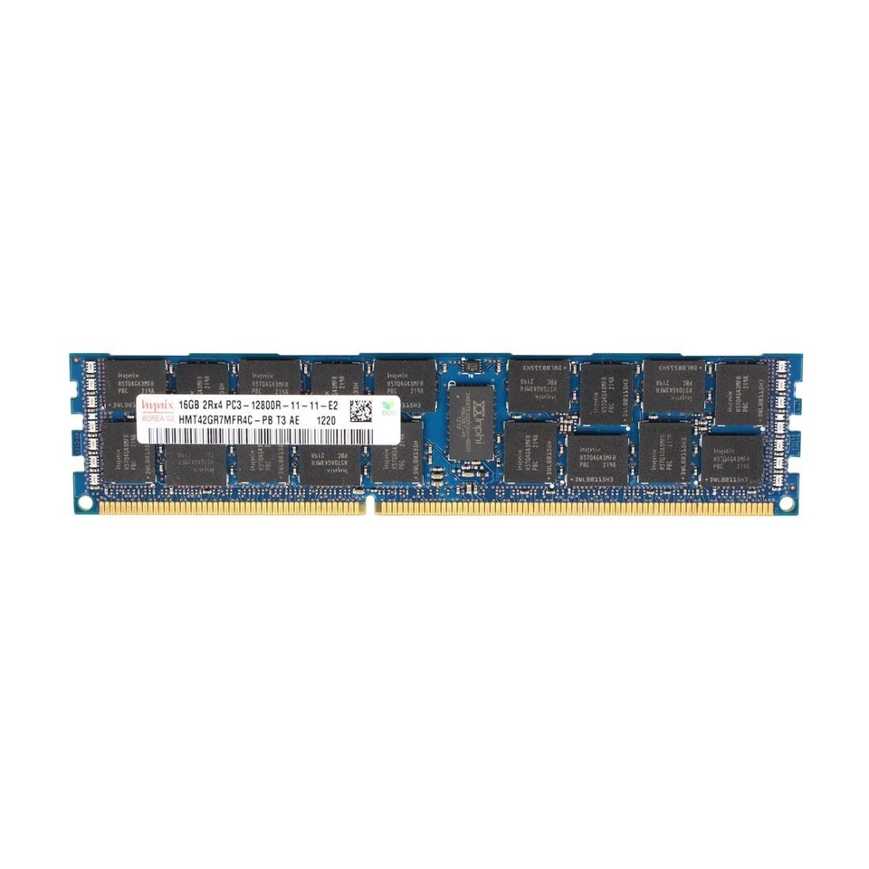LOT RAM mémoire 32Go (2x16Go) DDR3 PC3-12800R 1600MHZ ECC pour serveur - Photo 3/4