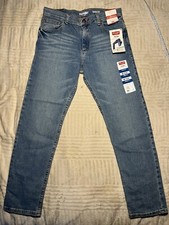 Wrangler Boys Taper Fit Flex Comfort Blue Jeans Husky 14 B19 
