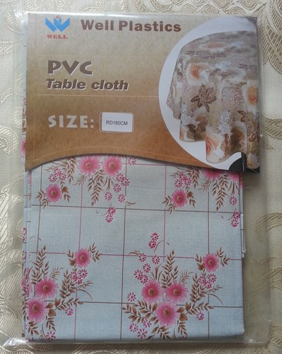UK Stock Elegant Wipe Clean Tablecloth Oilcloth Vinyl PVC Printed Flower Green - Picture 4 of 8