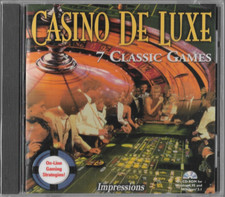 Casino De Luxe 7 Classic Games - PC CD-ROM, 1997 Brand New Sealed 