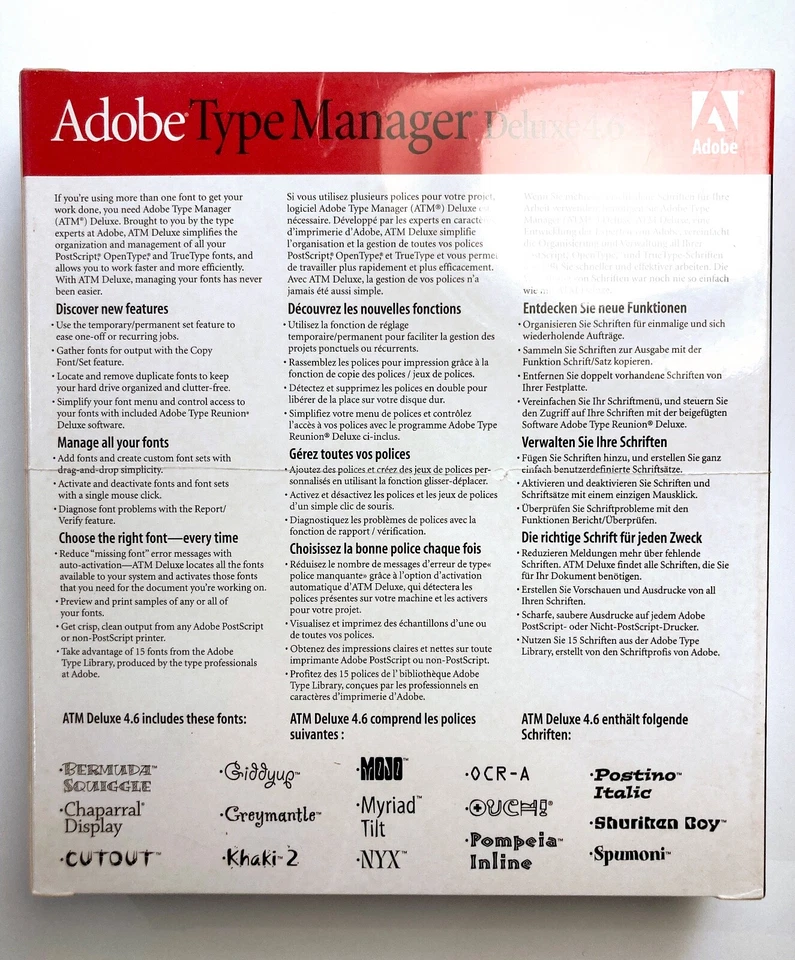 Adobe Type Manager Deluxe 4.6 - Immagine 3 di 4