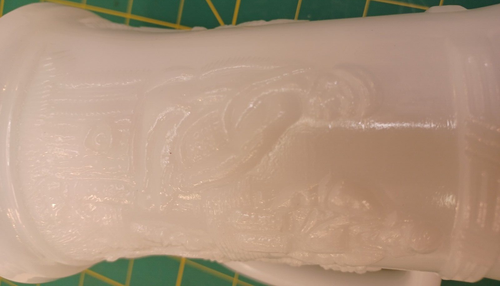 Vintage Federal Glass White Milk Glass Stein Embossed Tavern Scene - Bild 18 von 19