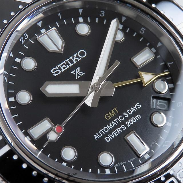 Seiko Prospex Mechanical Divers 1968 GMT Sbej011 AT SS Black Dial 