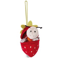 NICI Green Kuscheltier Ameise Enzi in Erdbeere mit Loop 49434 - NICI Ameise 13cm