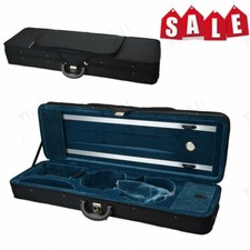 New Portable High-Quality Black Nylon Square Violin Case W/thermometer and latch