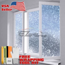 *48"x48" Frosted Film Glass Home Bathroom Window Security Privacy Sticker #4001