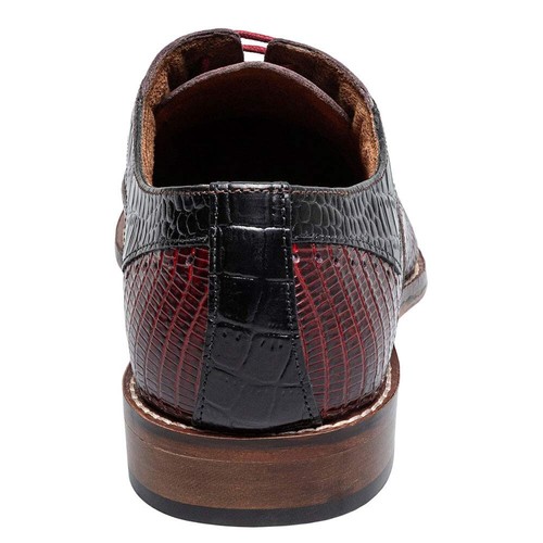 Zapatos Oxford Stacy Adams Tallero Borgoña Multi Para Hombre Punta en V - Imagen 7 de 9