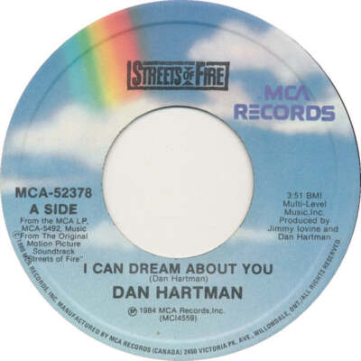 Dan Hartman / The Blasters - I Can Dream About You B/W Blue Shadows (7'' Vinyl, S