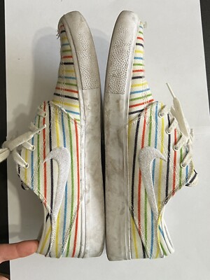 Size‎ 11 - Nike Zoom Stefan Janoski Canvas RM SB Multi-Color Pinstripes Size 9.5 - Nike Zoom Stefan Janoski Canvas RM SB Multi-Color  main image 2