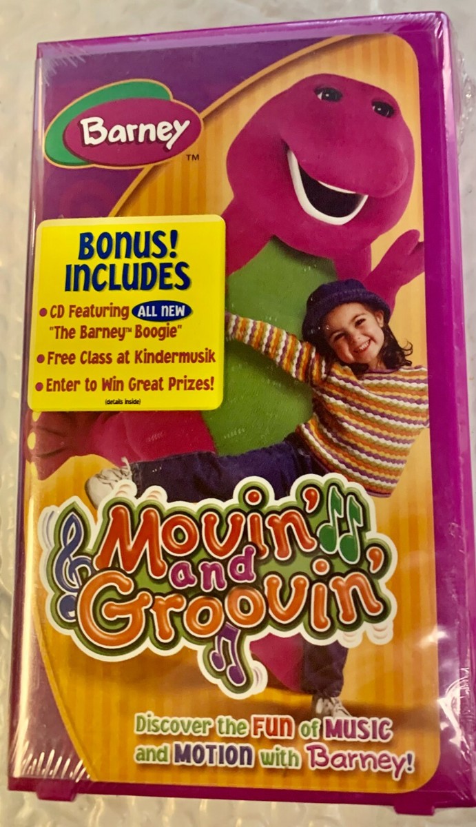 バウンス ko GALS　VHS Barney Movin and Groovin (VHS,2004) RARE VINTAGE COLLECTIBLE