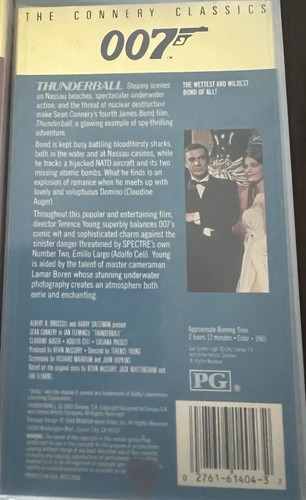 James Bond: The Connery Classics 007 VHS Tapes (7)Sean Connery 1962-1971, 1983 - Picture 11 of 14