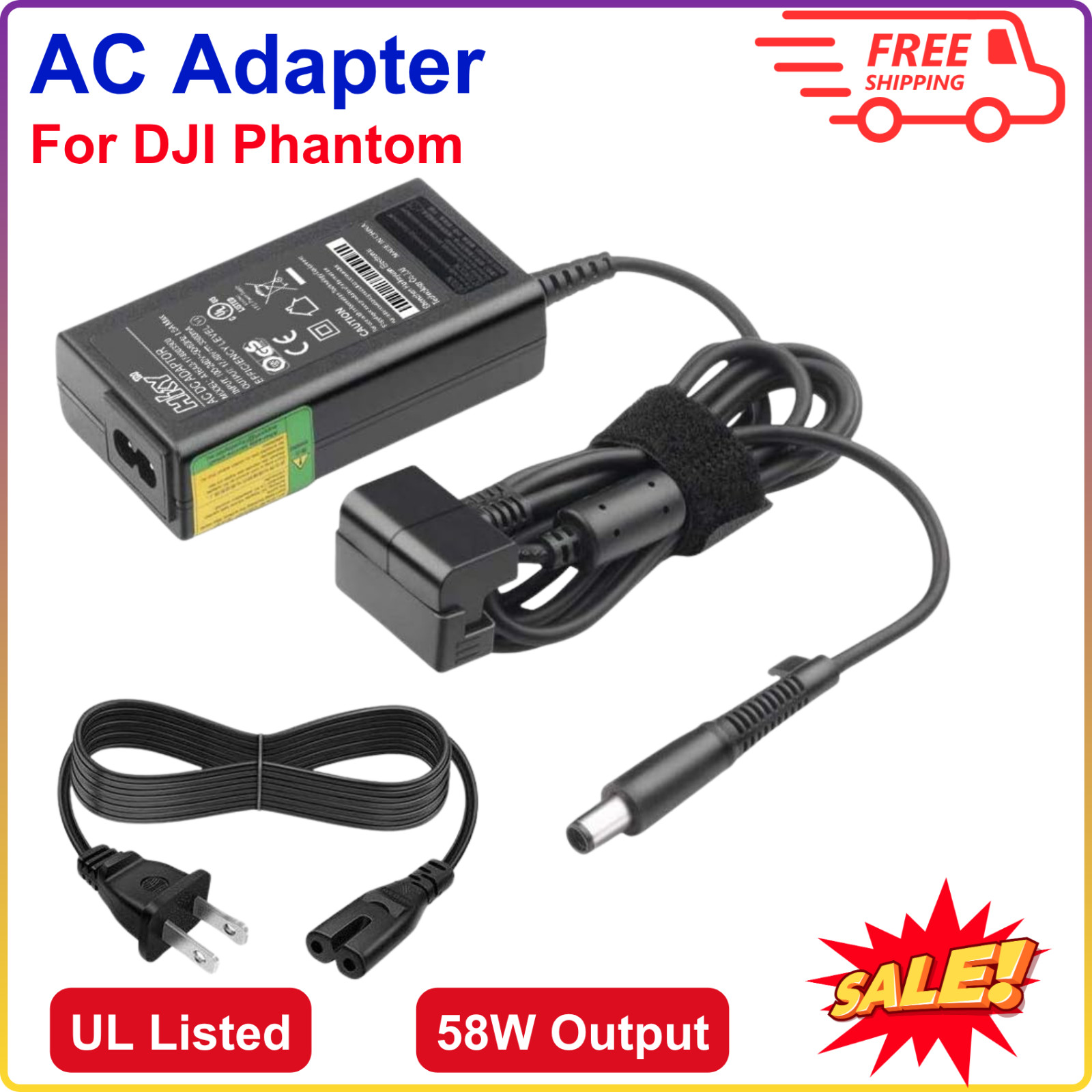DJI Phantom 3 Series Drone Battery Charger AC Adapter Replac