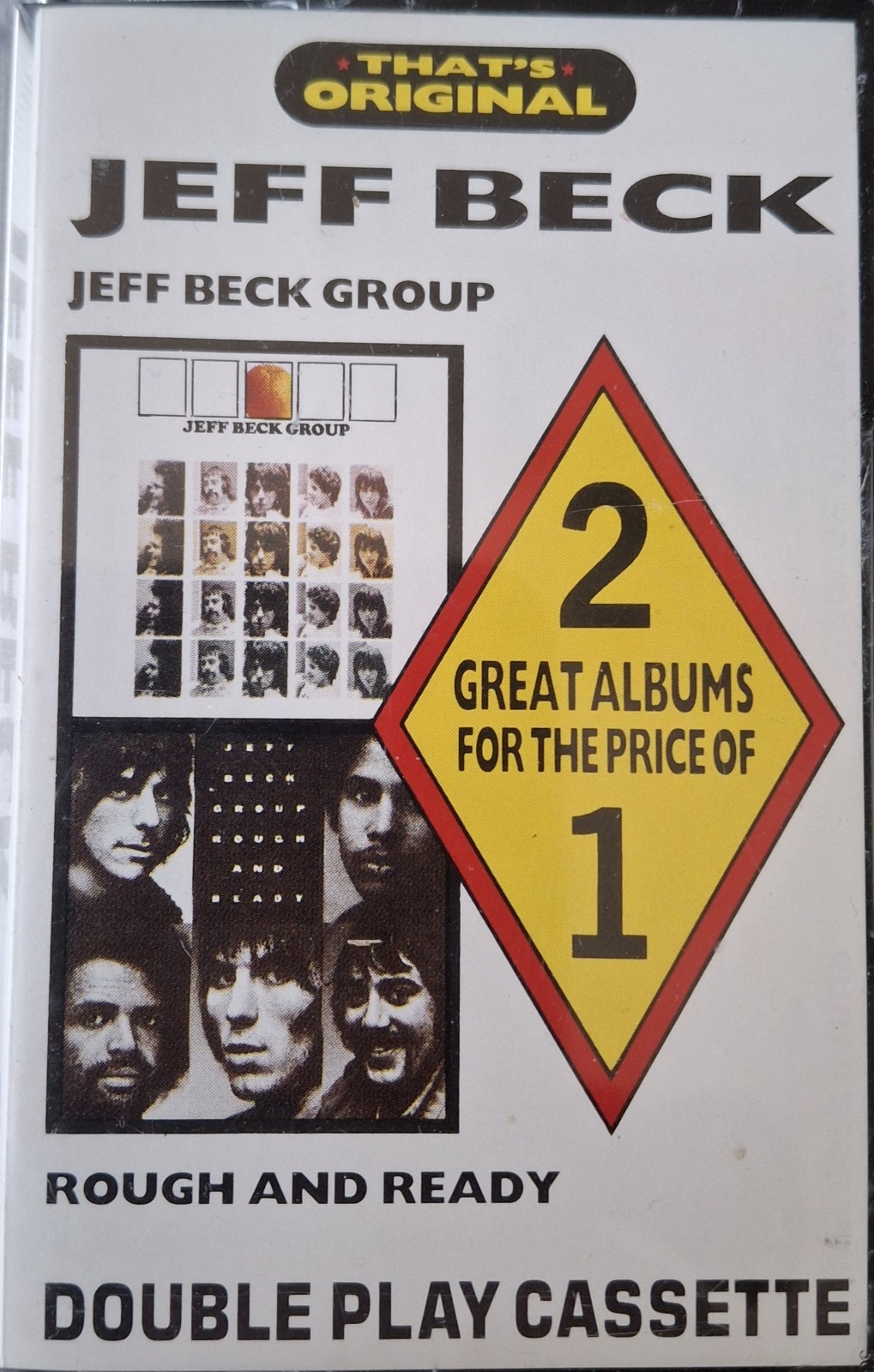 Jeff Beck Double Play Album Jeff Beck Group/ Rough And Ready Cassette Tape 1989