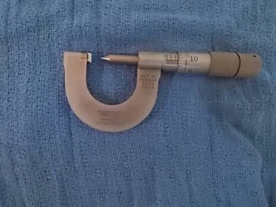 8 to 13 US & V thread plug gage micrometer