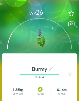   #412 Shiny Burmy W (Plant) Pokémon Go 