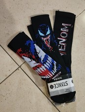Marvel Spider-Man Venom Crew Socks Lot of 3 Pairs Adult One Size