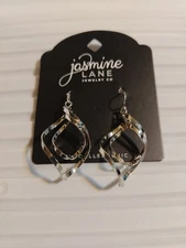 Jasmine Lane Silver Tone Dangle Earrings Fashion Jewelry New --Free Shipping!