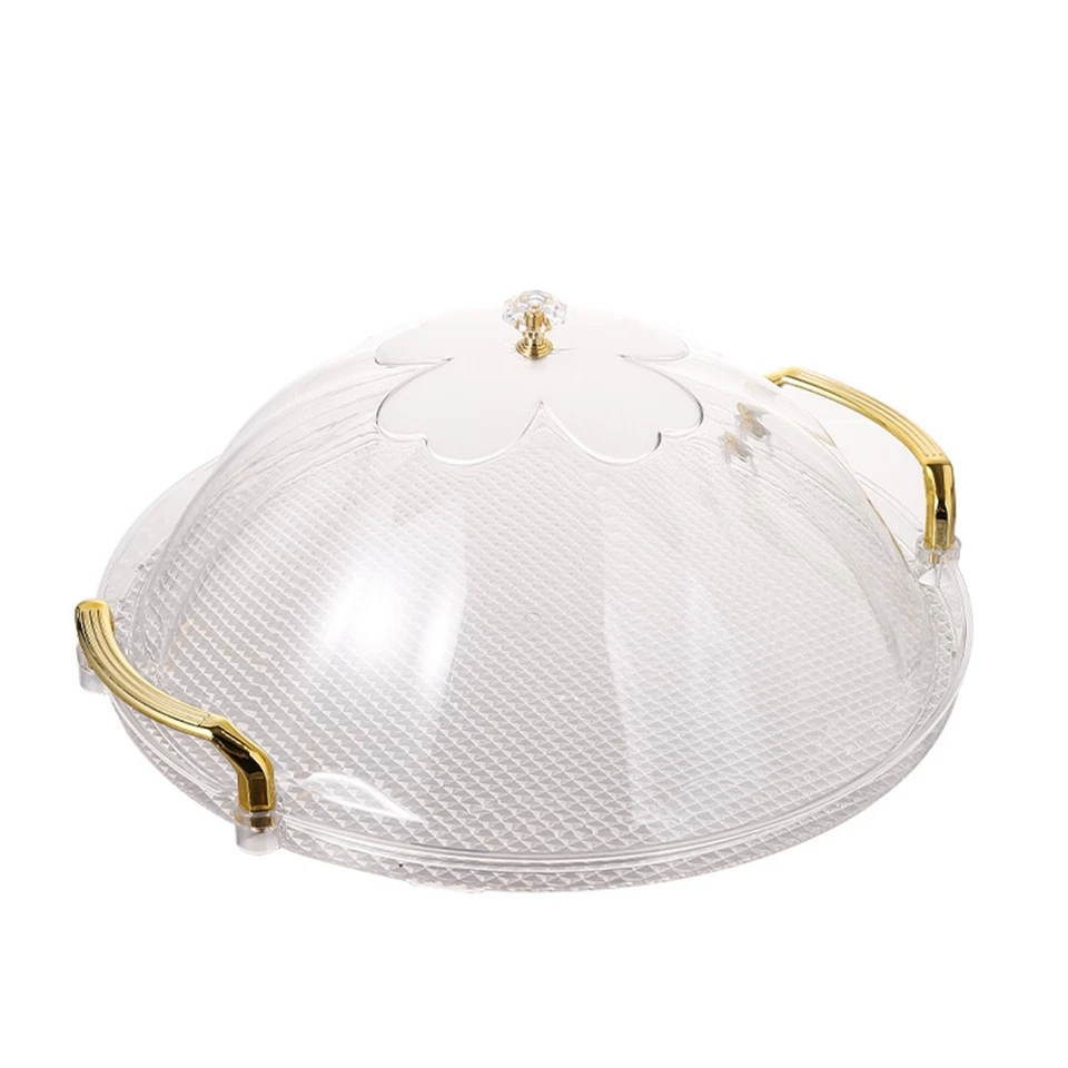 Kuchenständer, Rundes Tablett mit Deckel, Mehrzwecktablett mit  für Te7434