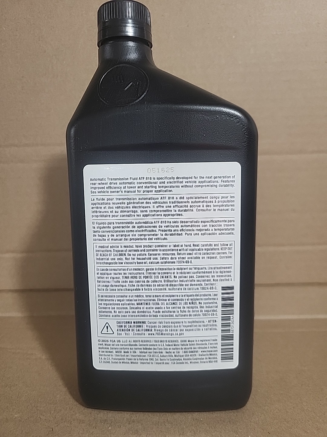 Mopar ATF 818 Automatic Transmission Fluid 68731262AA | eBay