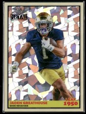 2026 Leaf Metal #LB-28 Jaden Greathouse 1950 Leaf Base Crystal Silver 2/12