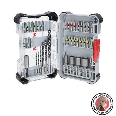 #ad Limited Edition BOSCH 35 Piece Screwdriver Bit amp; Woodworking Drill Set $58.89