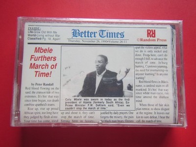 Peter Randall ''Better Times'' 1990 cassette tape new sealed