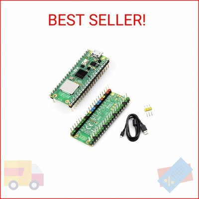 Pico 2 W with Color Pre-Soldered Header Compatible with Raspberry Pi Pico 2 W Mi