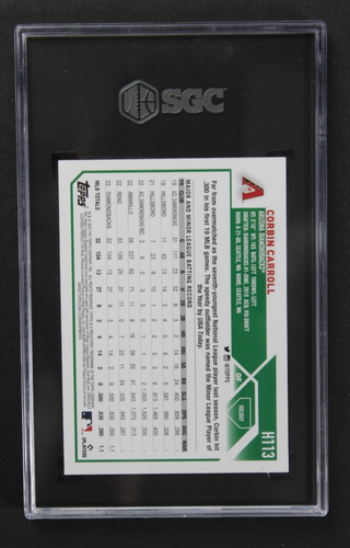 2023 Topps Holiday Corbin Carroll super raro nastro e archi SSSP RC #H113 SGC 10 - Foto 2 di 2