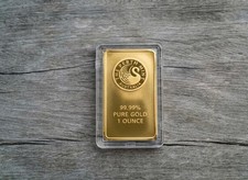 1 oz. Gold Bar - Perth Mint (Swan design) 99.99% 3250.00 per troy oz