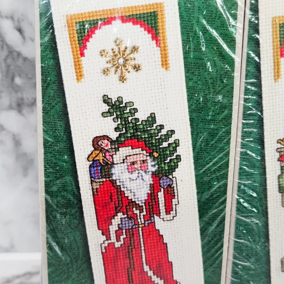 2 Quick Christmas Keepsakes Cross Stitch Kits Bookmark Father St. Nicolas Charm - Image 3 of 4