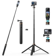 VRIG 160cm Magnetic Quick Release Tripod for Action Cameras Insta360 Invisible