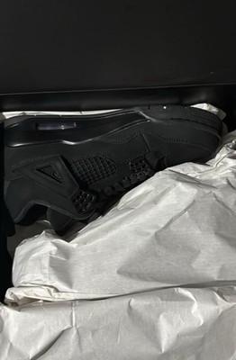 Nike Air Jordan 4 Retro Black Cat 2020 Men s Black Mid Top Nubuck Sneakers